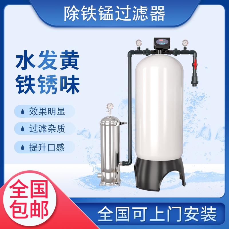 大型除铁锰过滤器商用水处理设备工业净水设备去除铁锰离子水发黄