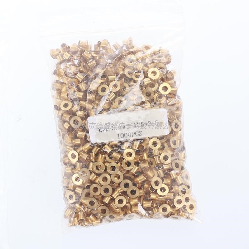 厂家直销铜空心铆钉GB87单机帽过孔通芯气眼扣压合过孔冲制线路板
