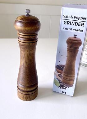 出口单芯UUT实手木胡椒研磨器动磨胡椒粉海花椒陶瓷盐研磨