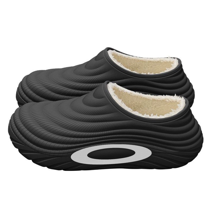 精选防水男士棉拖鞋男款冬季包跟2025新款厚底保暖加绒加厚防水棉