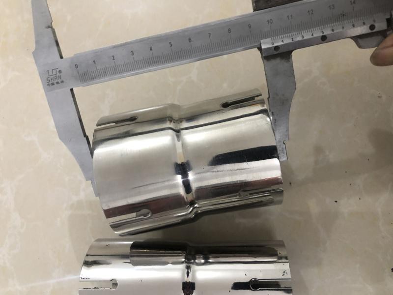 汽车排气转接变径/套接头不锈钢排气管改装配件卡箍接头尾段套筒