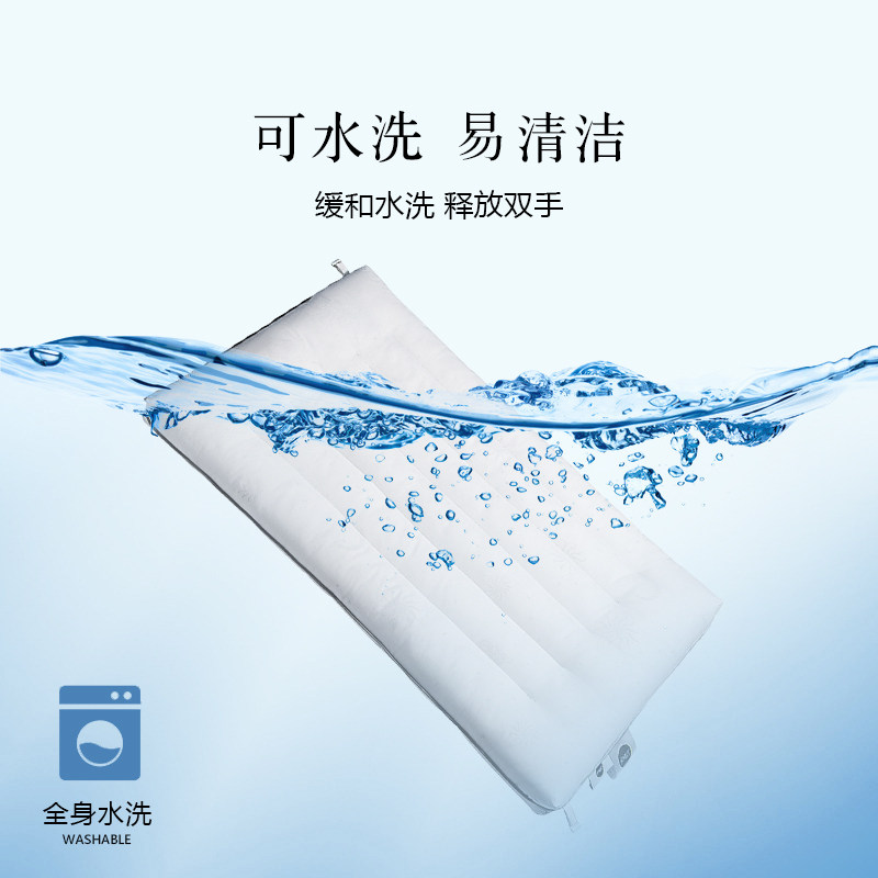 安睡宝枕头低枕护颈椎助睡眠单人枕芯超薄超软家用双人低枕头薄枕