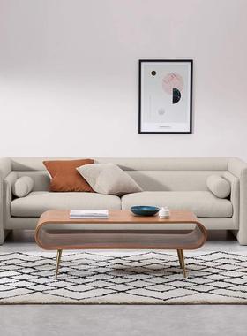 北欧整装布艺沙发现代简约异形三人沙发小户型客厅影楼沙发休闲