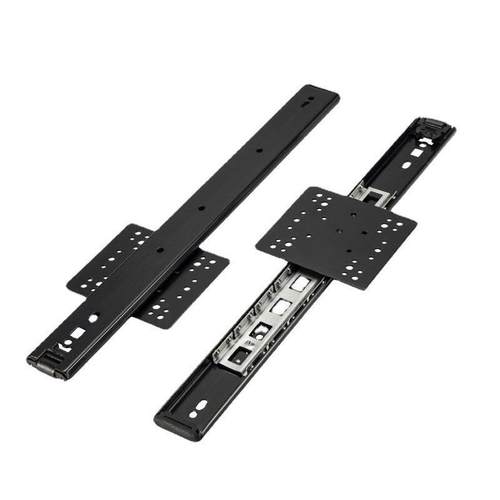 洗衣机柜门隐藏回旋门轨道口袋门侧装倒插入式导轨上翻内藏门滑轨