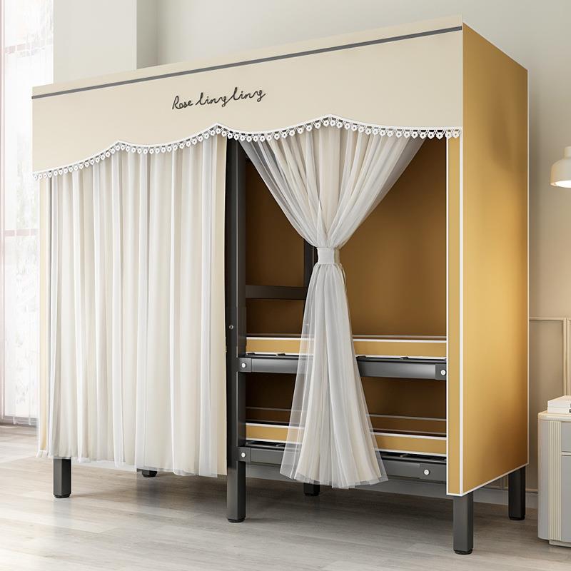 衣柜家用卧室结实耐用全钢架组装布衣柜免安装折叠简易衣橱出租房