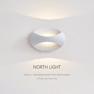 北欧创意壁灯卧室2023年新款主卧床头灯现代极简阳台过道楼梯墙灯