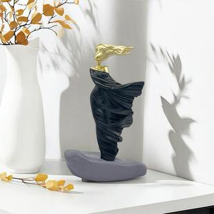 玄关客厅电视柜酒柜家居装饰品春风魅影艺术人物摆件