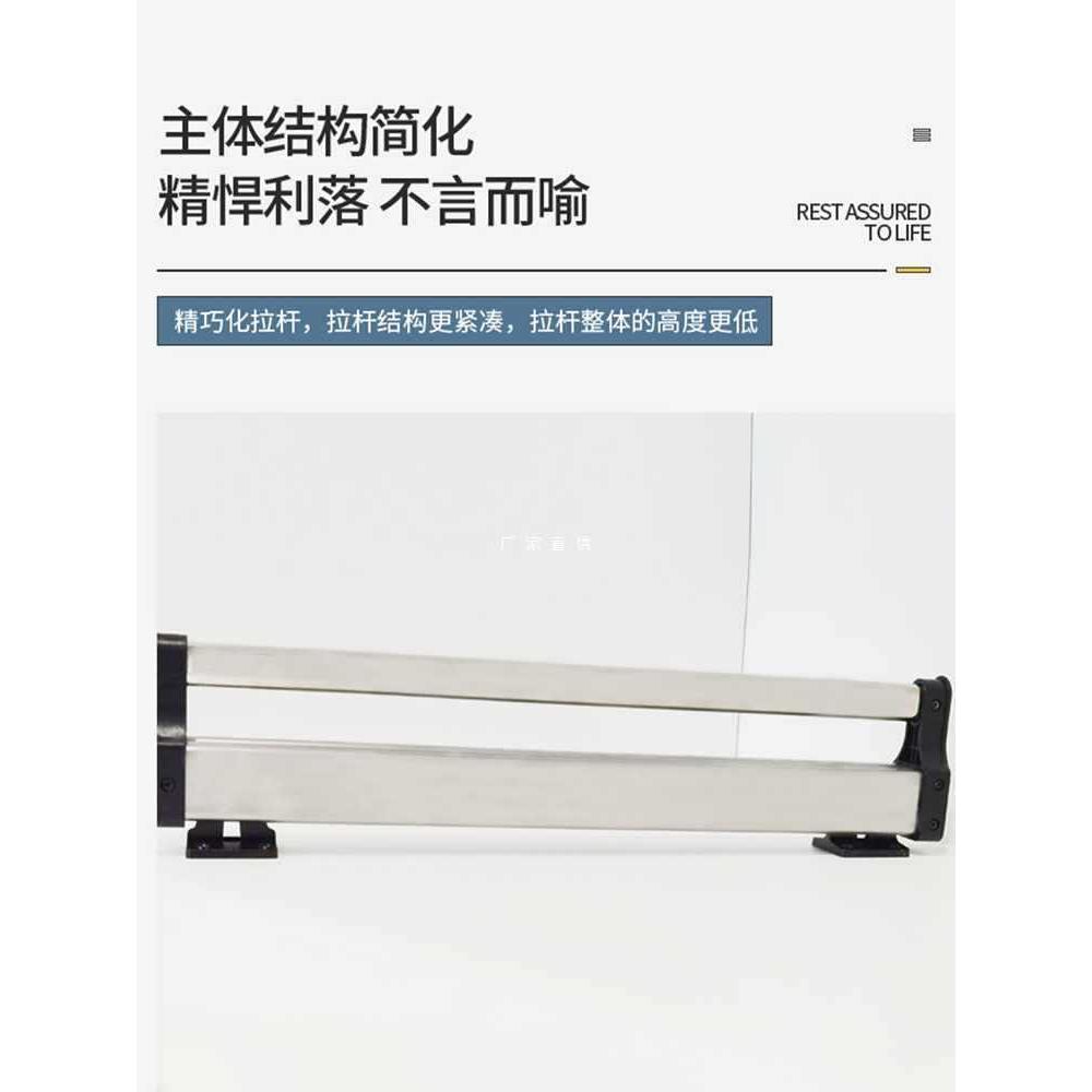 拉拉宜居浅衣柜挂衣杆伸缩抽拉裤架收纳架器挂钩架顶装五金配