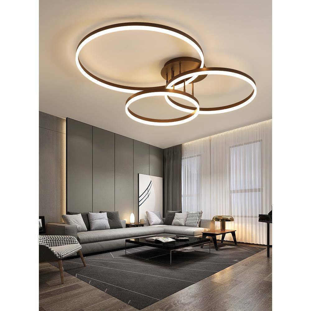 客厅灯2023年新款简约现代大气家用led吸顶灯创意北欧灯具卧室灯
