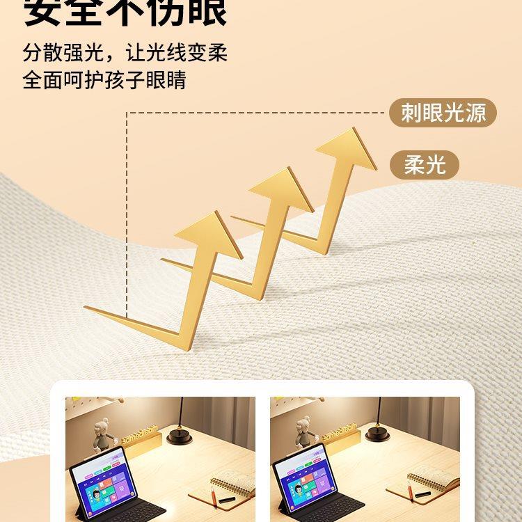 F*儿童学习桌书桌写字桌学生手动可升降家用电脑桌椅办公桌作业卧