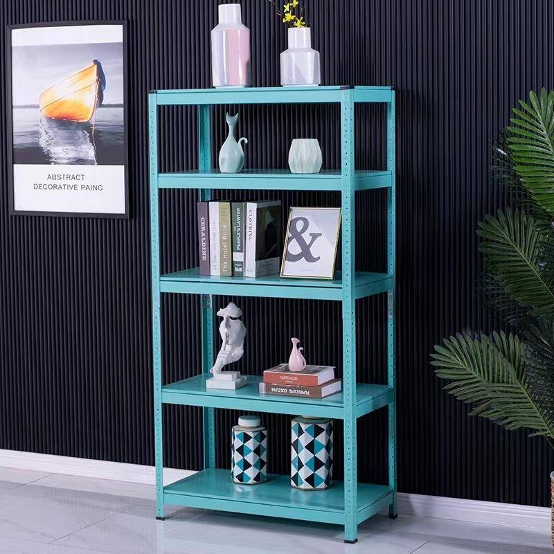 家用货架置物架厨房置物架角钢展示阳台地下储物藏室简易铁架