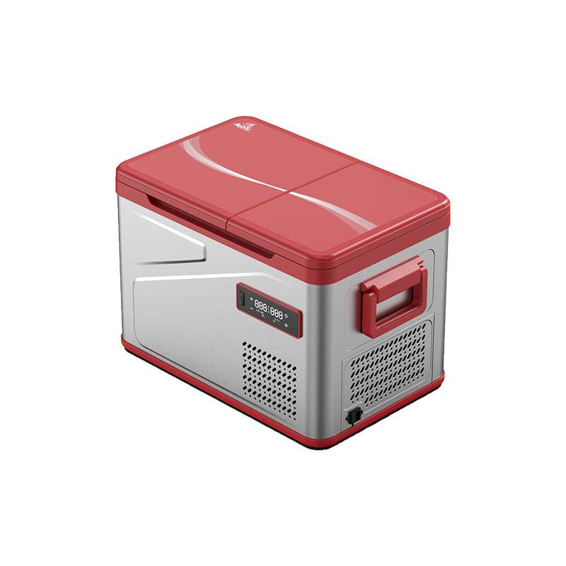 冰虎车载冰箱压缩机制冷12V24V双开门双温双控车家两用小冰箱