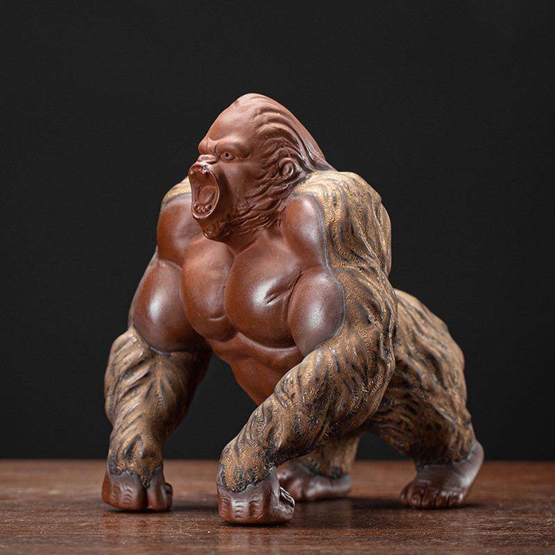 创意金刚大猩猩紫砂摆件动物办公室客厅茶台茶宠桌面小摆设博古架,婴童用品,其它婴童用品,淘宝优惠券,粉丝福利购,淘宝优惠卷