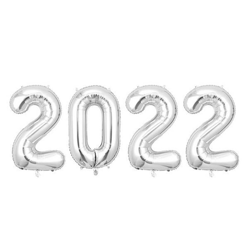 2022 Balloons Set New Year Eve Festival Party Supplies For
