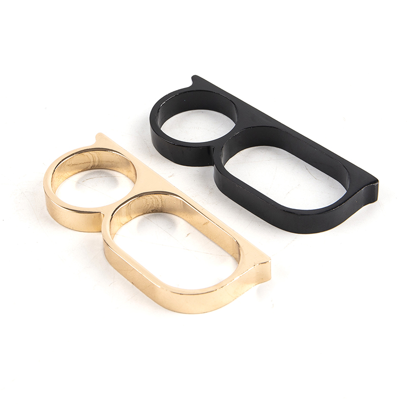 1PCS Personality Hyperbole Double Knuckle Ring For Men Two F
