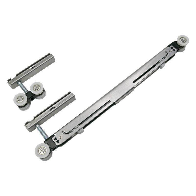 微缝线性隐藏口袋移门吊滑双缓冲快拆木门铝框推拉门吊轨五金配件