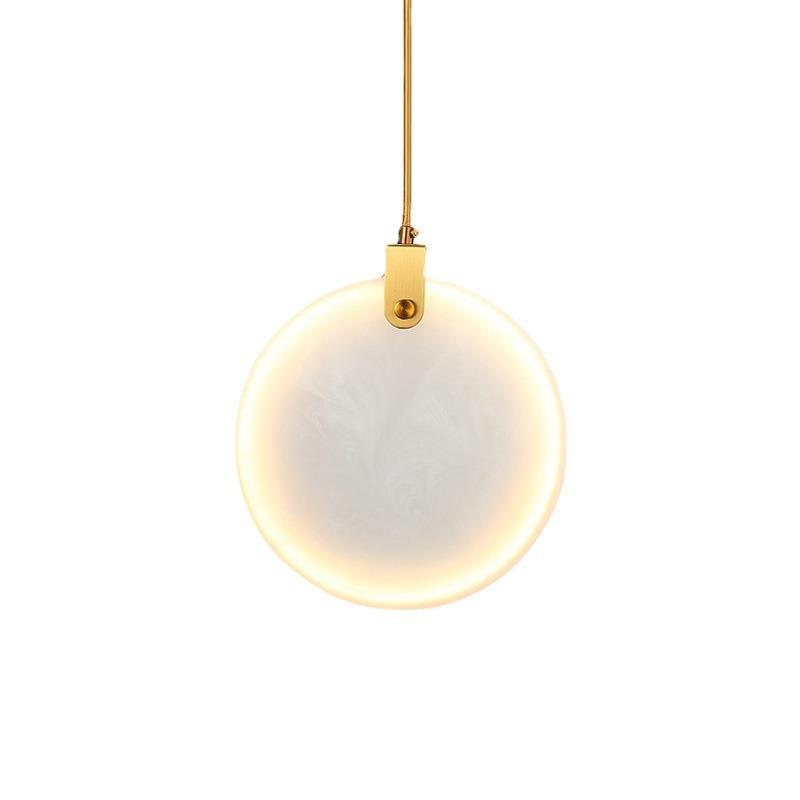 全卧床头云石室小吊灯轻奢新吊中式餐厅吧台灯具现简约装饰铜灯