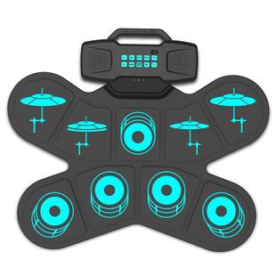 手卷电子鼓桌面架子鼓双喇叭可充电外贸打击板儿童玩DTX游戏