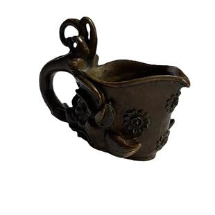 古董古玩仿古铜仿古酒杯杯子水杯茶杯铜器乡下收老物件