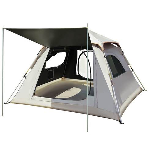 帐篷户外便携式折叠露营野营自动弹开黑胶防雨防晒速开铝杆