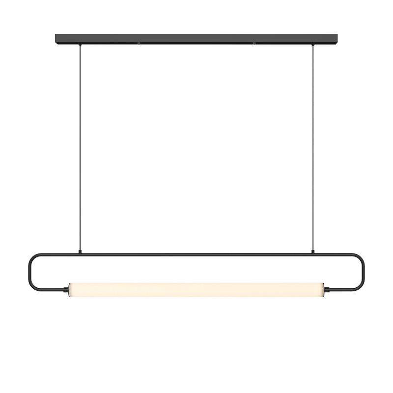 北欧极简长条餐厅吊灯办公室会议室工作室展厅LED吧台设计师吊灯