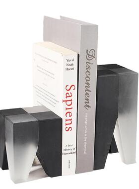 轻奢现代简约书靠摆件办公室办公桌高档软装饰品家居书房艺术摆设