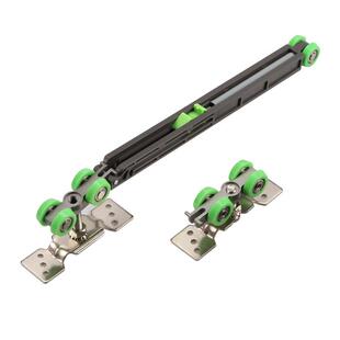 按弹式家具口袋门隐藏推拉门吊轮吊轨单向阻尼缓冲平趟门轨道滑轮