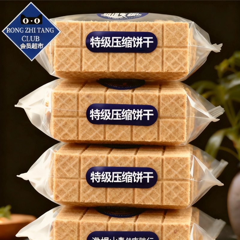 俄罗斯进口压缩饼干正品官方旗舰店特种兵应急储备粮无糖军人专用