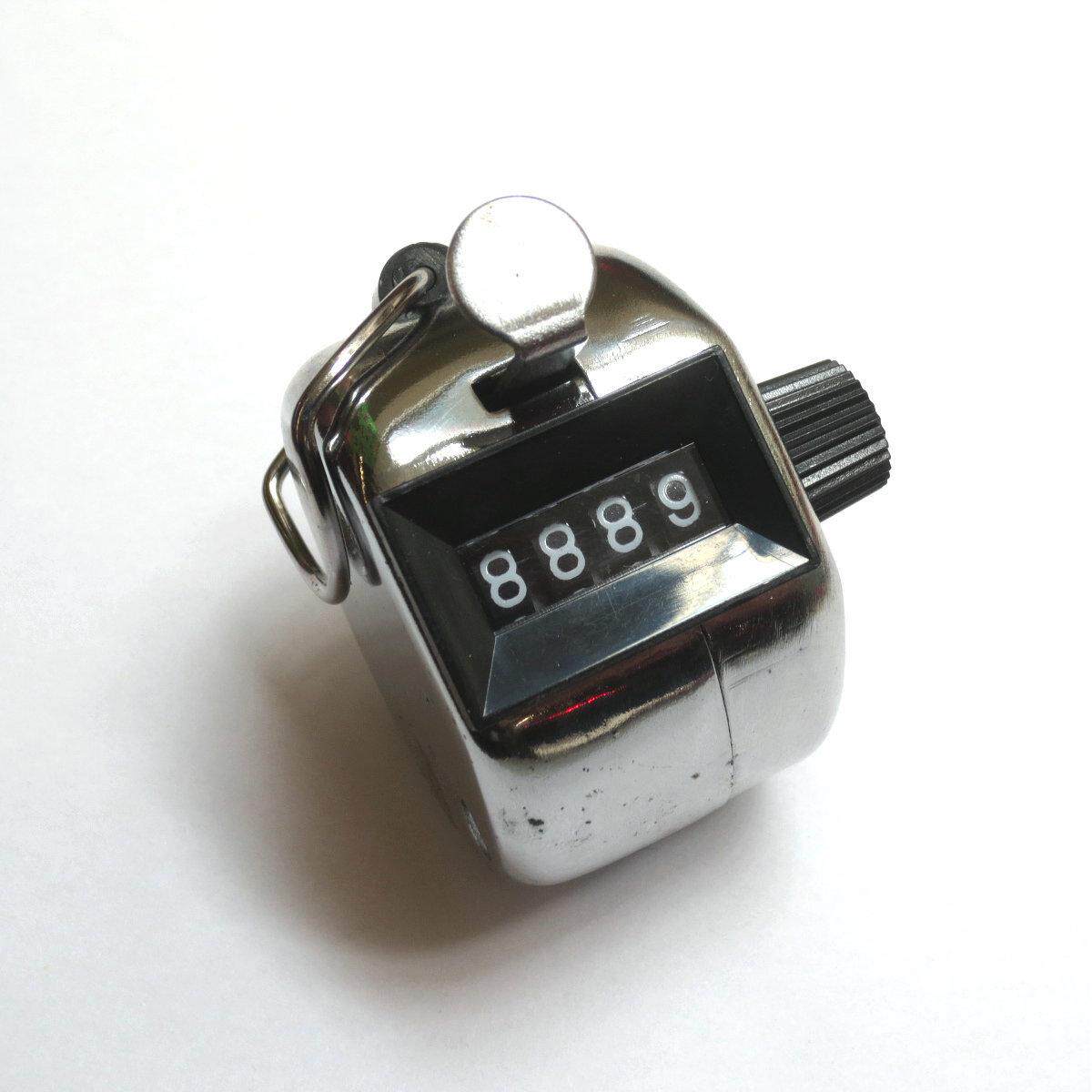 高品质迷你按压式金属机械手动计数器/人流量计数器可归零