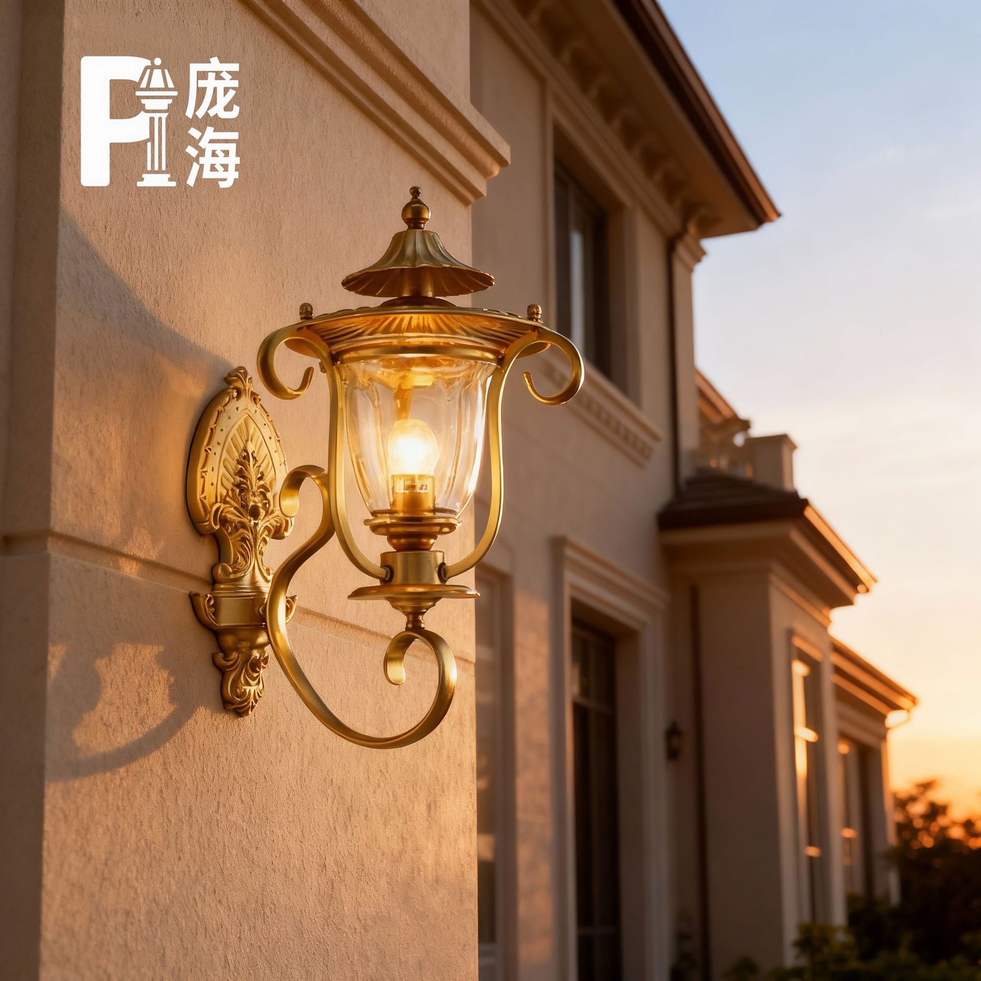 户外防水仿古美式庭院壁灯