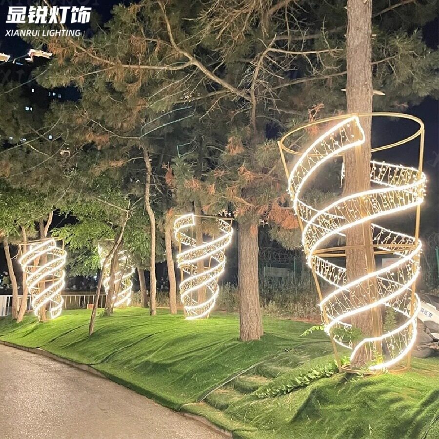 户外路引抱树螺旋LED景观灯