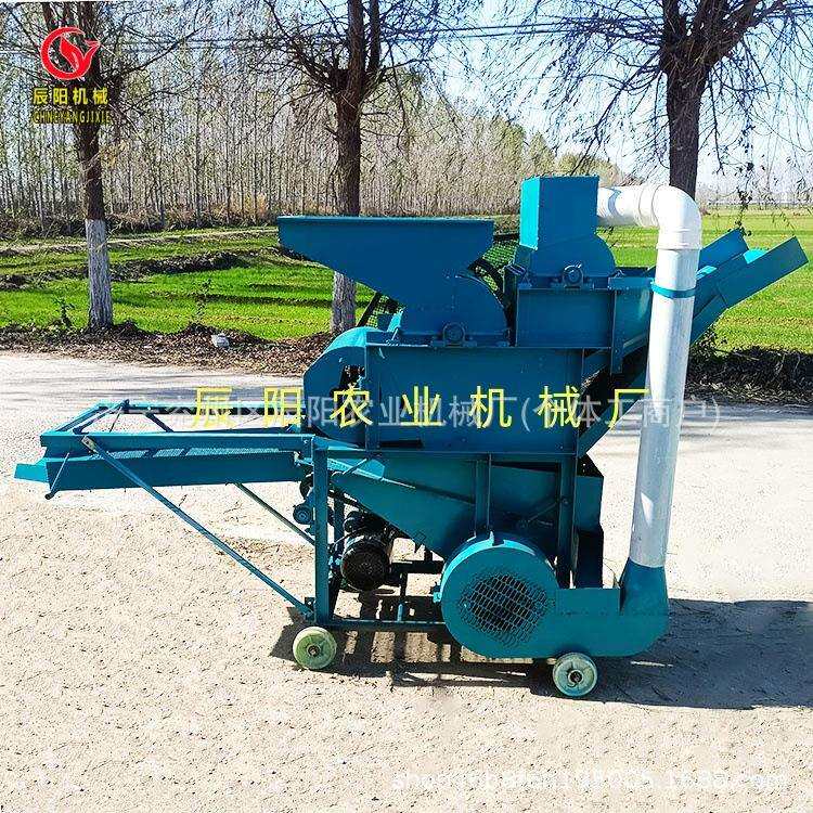 江西220v电动长果剥壳机新款大型自动二次复脱双工作仓花生脱壳机