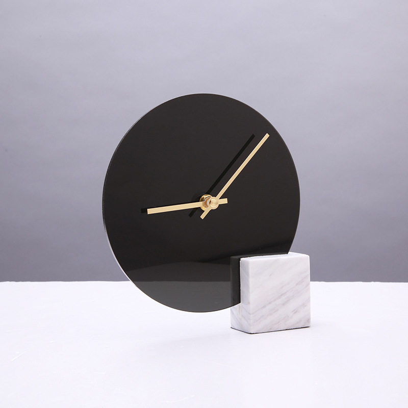 Darchin金奢系列 座钟 亚克力 大理石材质 家居装饰摆件 软装饰品,电子元器件市场,电线扎带/束线带,淘宝优惠券,粉丝福利购,淘宝优惠卷