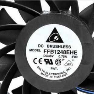 台达12038 120*120*38 FFC1248DE DC48V 0.7 三线风扇轴流风扇