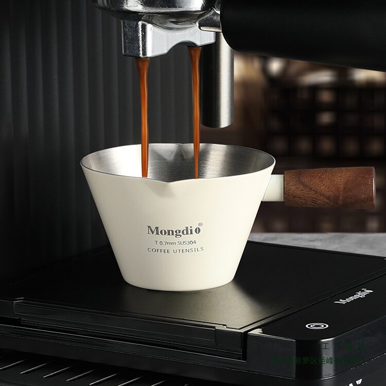 咖啡萃取杯咖啡杯咖啡液萃取杯不锈钢意式浓缩杯接液量杯