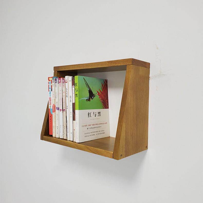 收纳格架餐厅厨房置物架搁板实木质壁挂墙面装饰北欧储物吊柜书架