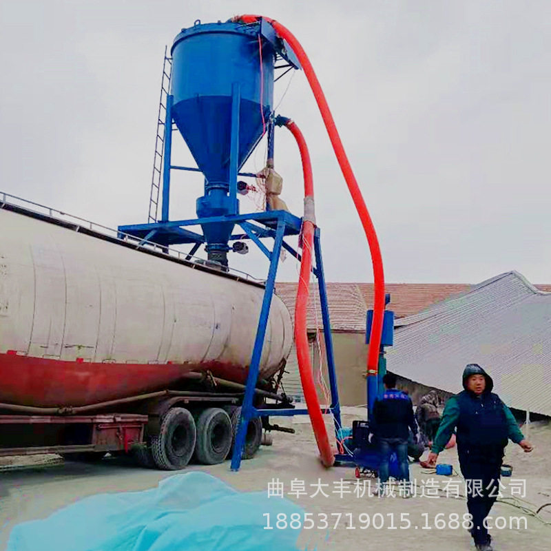 武汉建材粉倒库气力输送机 除尘气流吸灰机 电力粉灰自吸式清库机