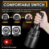 新款 电筒尾部旋转调光UF 1605大凸镜750mm防水手电IR850红外940nm