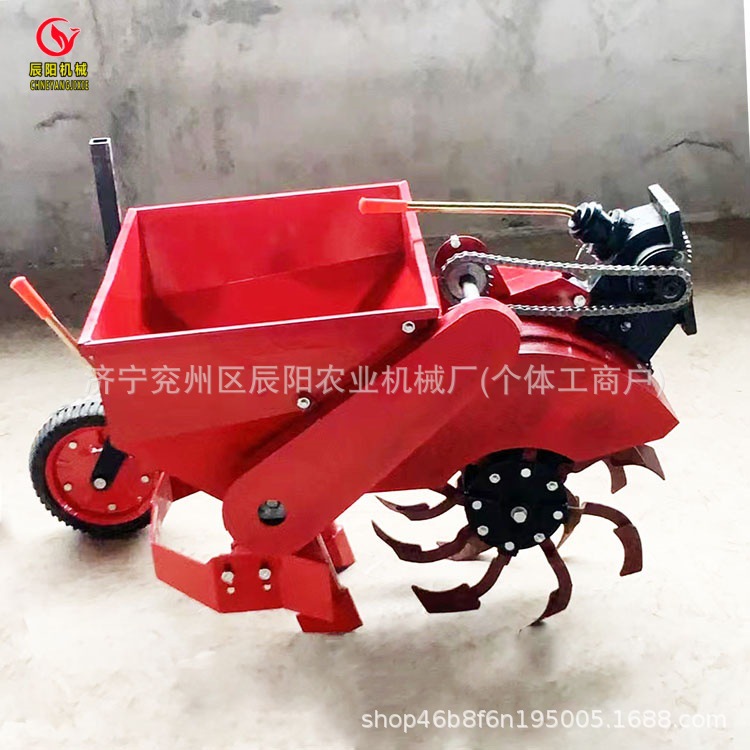 施肥机手扶车带动回填挖沟起垄机农田果园开沟施肥松土施肥机