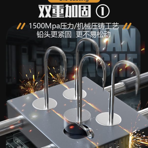 钨钢内德铅头钩路亚加强不倒翁大钩门内得钩微铅防挂底鳜鱼鲈鱼钩