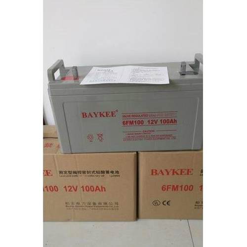 柏克蓄电池12V100AHBAYKEE电池6FM100质保三年，