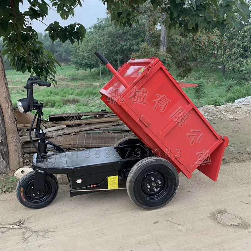 三轮电动小骑兵 工地沙土运输电三轮 手掀自卸翻斗 爬坡能力强