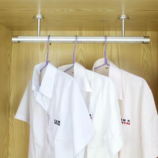 衣柜衣帽间悬挂式挂衣杆吊装式铝合金led人体感应衣柜灯LED衣通