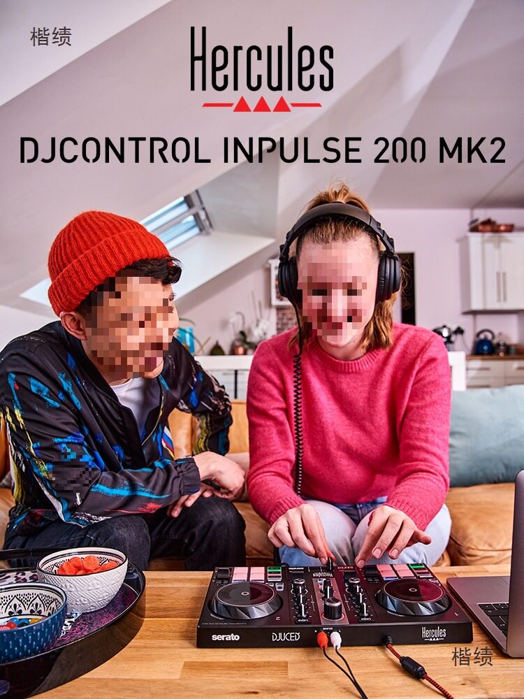 Hercu嗨200 MK2新手入门级DJ打碟机便携式家用DJ数码打碟
