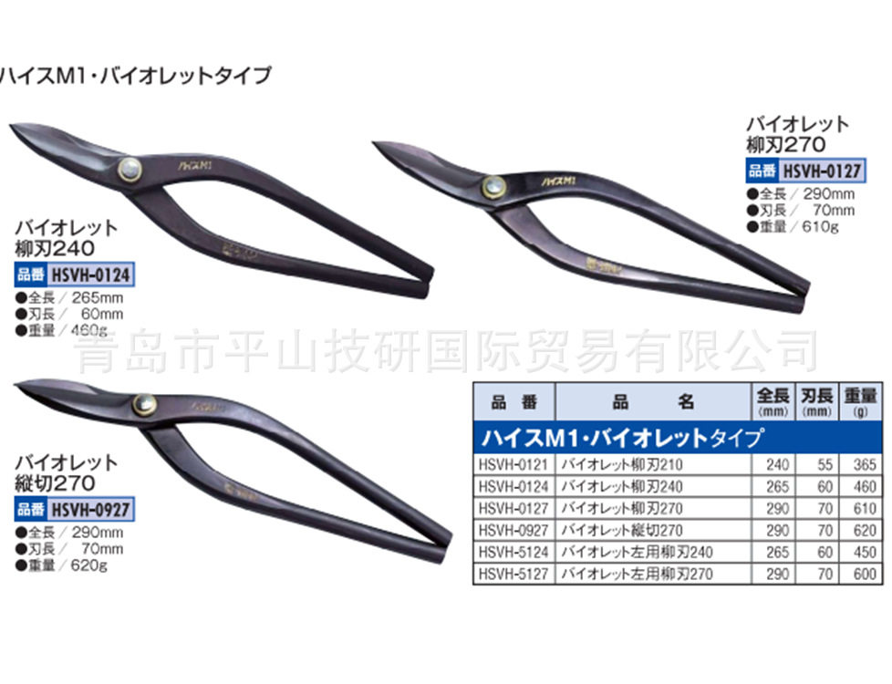 MORIMITSU盛光HSVH-5124钣金工具剪刀