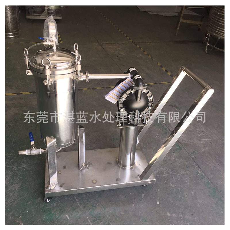 直销不锈钢隔膜泵胶水过滤器 小推车胶水过滤器 袋式过滤器