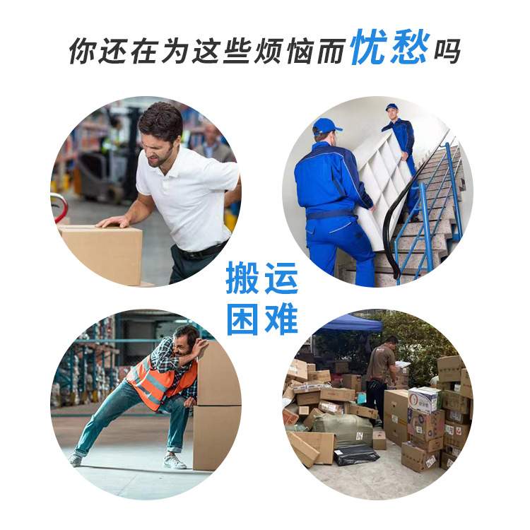 塑料手推车家用静音小推车拉车仓库折叠搬运车小拖车超市平板推车