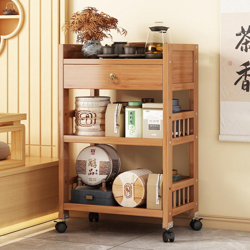 速发博古架实物新示式茶柜置木架茶叶收纳柜小型茶具摆放茶壶展中