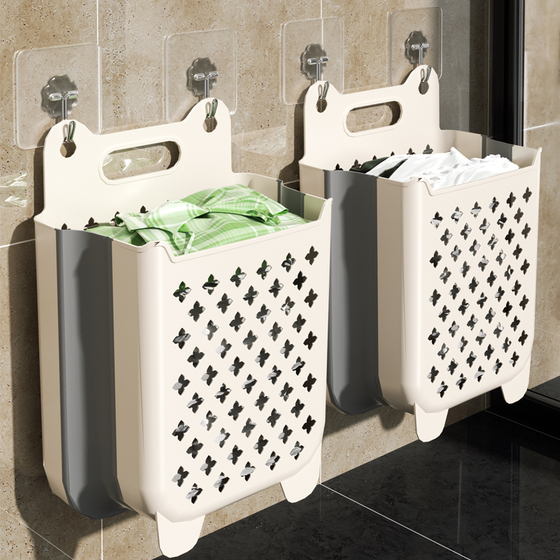 速发脏衣篓家用洗神脏壁挂可折叠卫生间洗澡放篮衣服收纳筐桶浴室