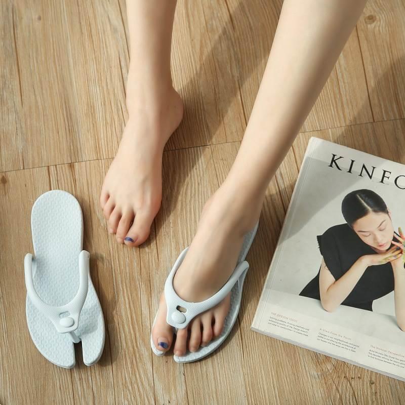速发旅行游携式可折店拖鞋酒叠旅便一次性人字拖游泳沙滩可拆卸凉